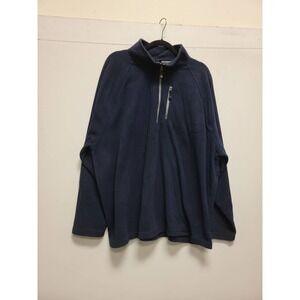 Starter 3XL Pullover Fleece Jacket Mens Big Tall Quarter Zip Navy Blue Jordan